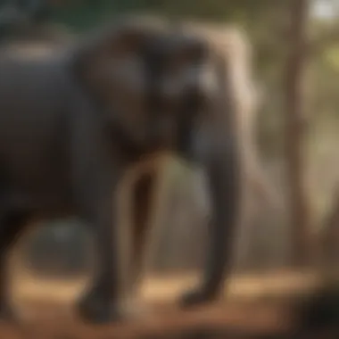 Majestic elephant in its natural habitat