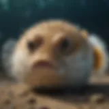 Puffer Fish Inflated to Deter Predators