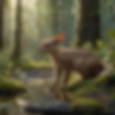A dynamic representation of various animal species in their habitats