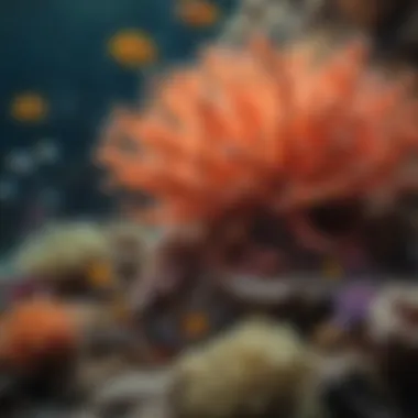 The Wonders of Coral Reefs An enchanting underwater scene featuring colorful coral reefs and various marine life, highlighting oceanic wonders