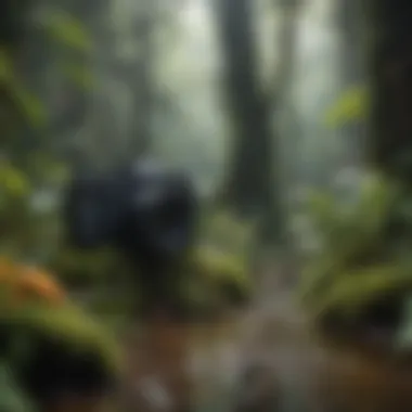 The Vibrant Ecosystem of the Rainforest A vibrant rainforest teeming with diverse plants and creatures, showcasing the beauty of nature's ecosystem