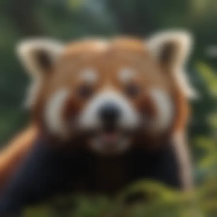 Red panda struggling in changing climate conditions