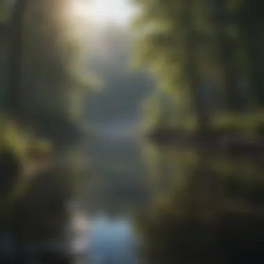 Tranquil Waters Reflective Lake in Upstate New York
