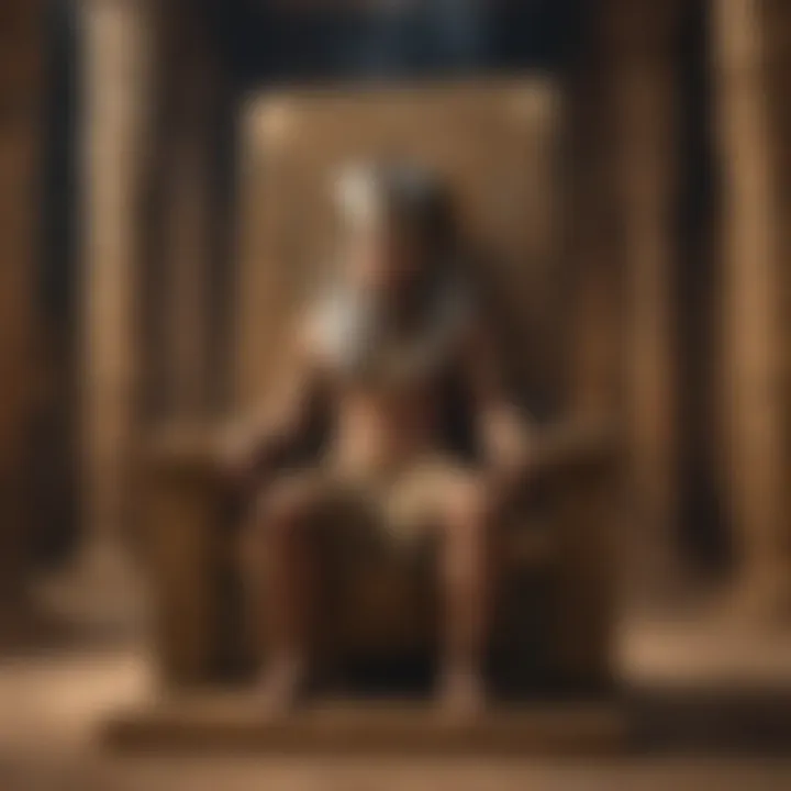 Ancient Egyptian Pharaoh's Regal Throne