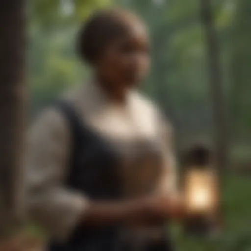 Courageous Abolitionist Harriet Tubman in Action