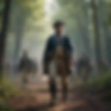 Clash for Liberty Revolutionary war scene with soldiers in battle