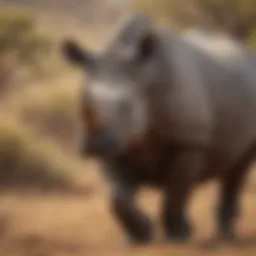 Majestic Rhino in Savanna