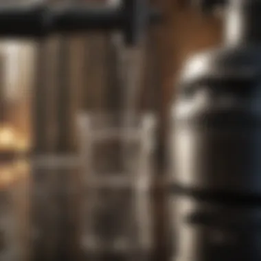 Rinsing water filter components