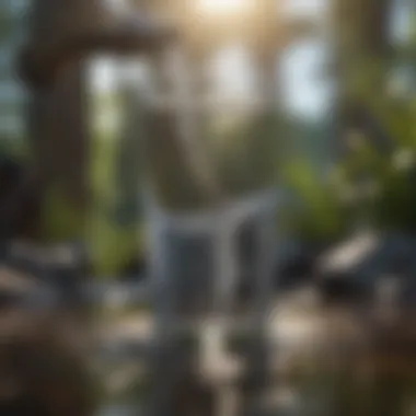 A close-up of clean water flowing from a purifier