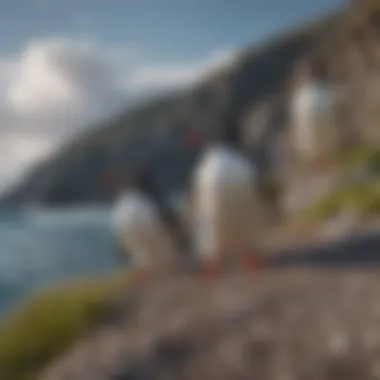 Rockhopper Penguins on Subantarctic Island