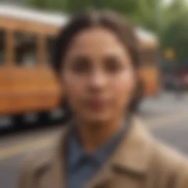 Activism Ignited: Rosa Parks' Early Community Involvement Depiction of Rosa Parks engaging in community activism as a child