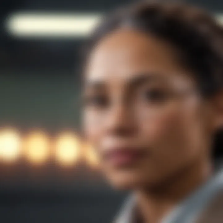 Portrait of Rosa Parks, showcasing her strength and determination.