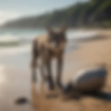 A group engaging in a beach cleanup