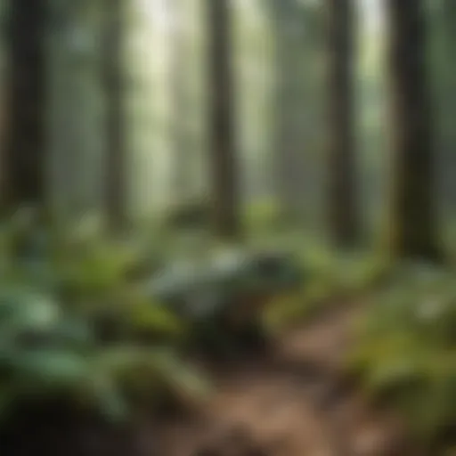 Lush green forest showcasing biodiversity