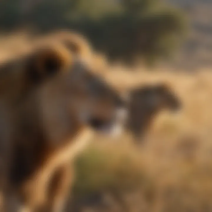 Conservationists monitoring lion population in the grasslands