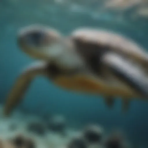 Majestic Sea Turtle in Ocean Habitat
