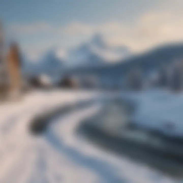 Serene Swiss Countryside Blanketed in Snow