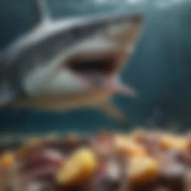 Shark Feasting on Prey