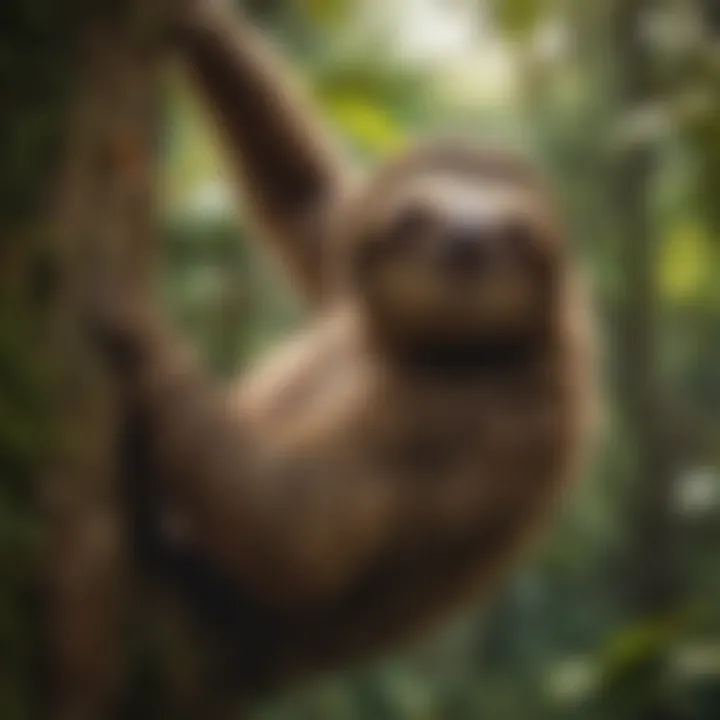 Sloth's Arboreal Lifestyle in Canopy