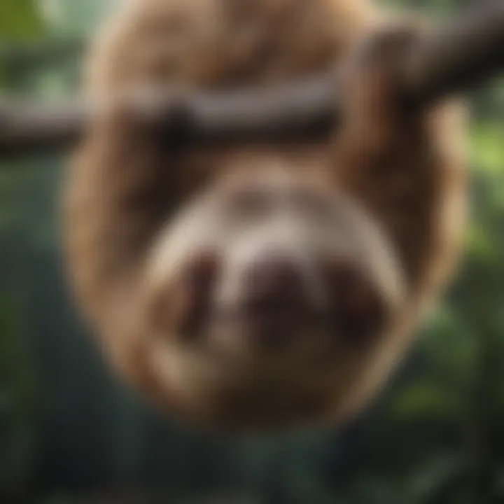 Sloth Napping Upside Down