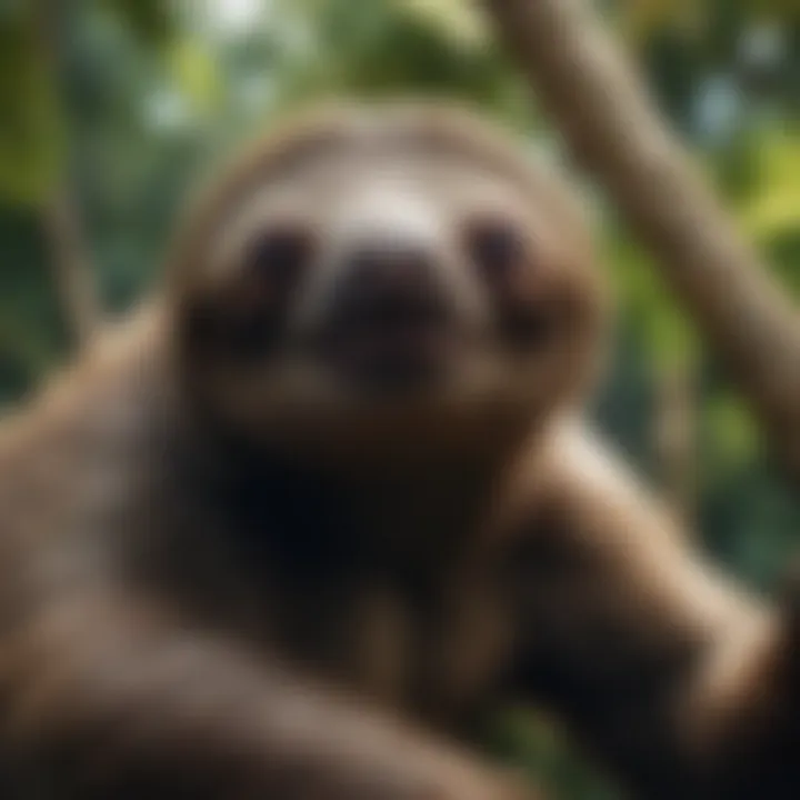 Enchanting Sloth in Tropical Canopy