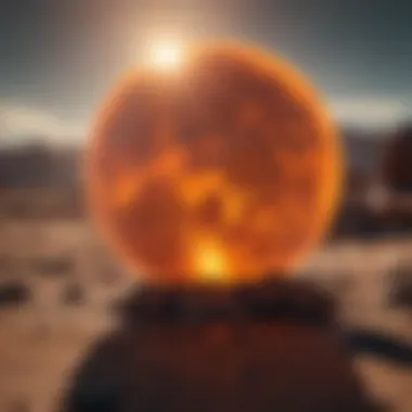 Solar Radiation Impact Artistic representation of solar radiation effects on planets