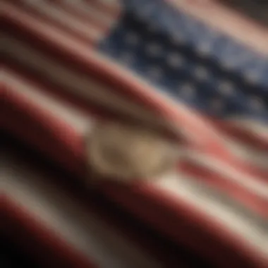 Historic flag with intricate details