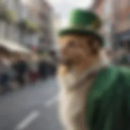 A vibrant parade celebrating St. Patrick's Day in Dublin