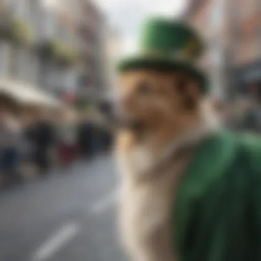 A vibrant parade celebrating St. Patrick's Day in Dublin