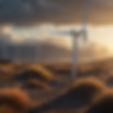 Harnessing Renewable Energy for a Sustainable Future A conceptual image of renewable energy sources like solar and wind