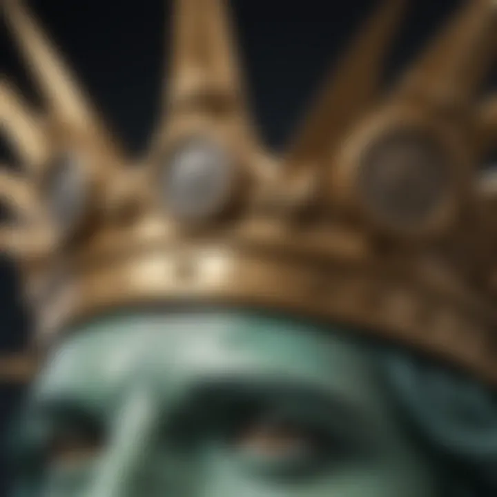 Statue of Liberty crown close-up