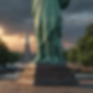 Statue of Liberty pedestal foundation