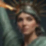 Statue of Liberty torch detail