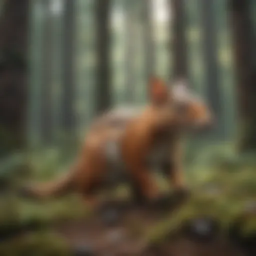 Vibrant forest ecosystem showcasing biodiversity