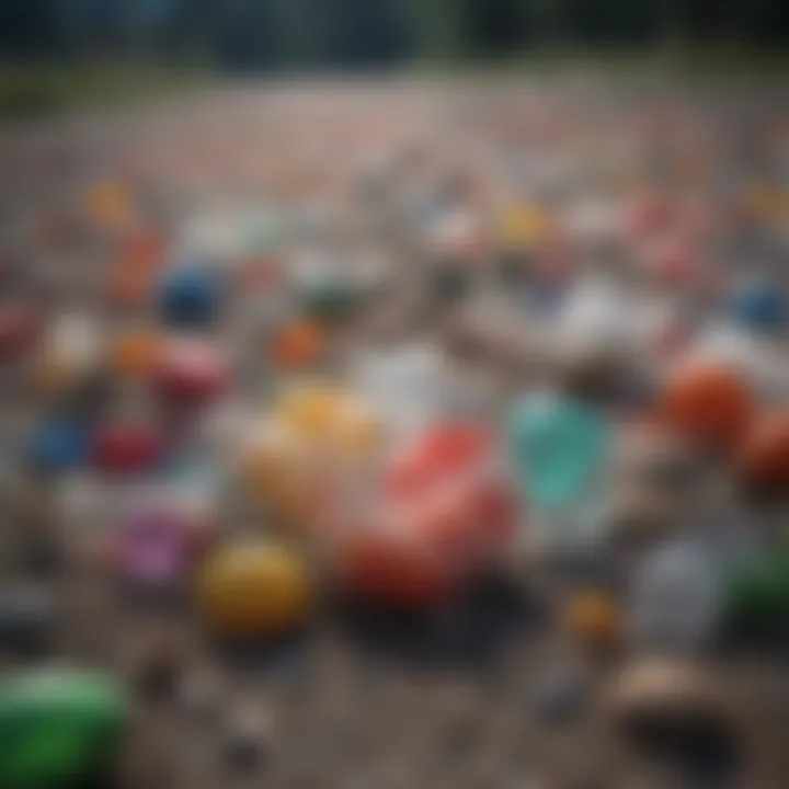A colorful chart depicting the impact of plastic waste on the environment.