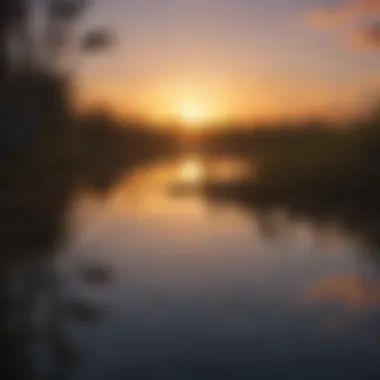 Sunset Reflection on the Tranquil Waters of Everglades State Park