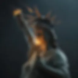 Symbolic Torch of Lady Liberty