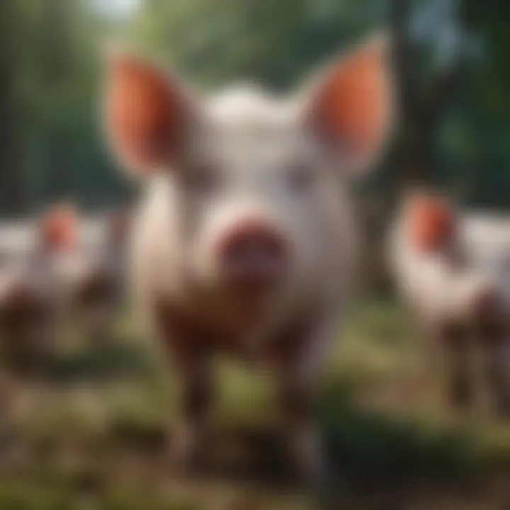 Pigs in their diverse habitats