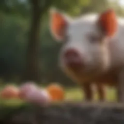 Intelligent pig in a natural setting