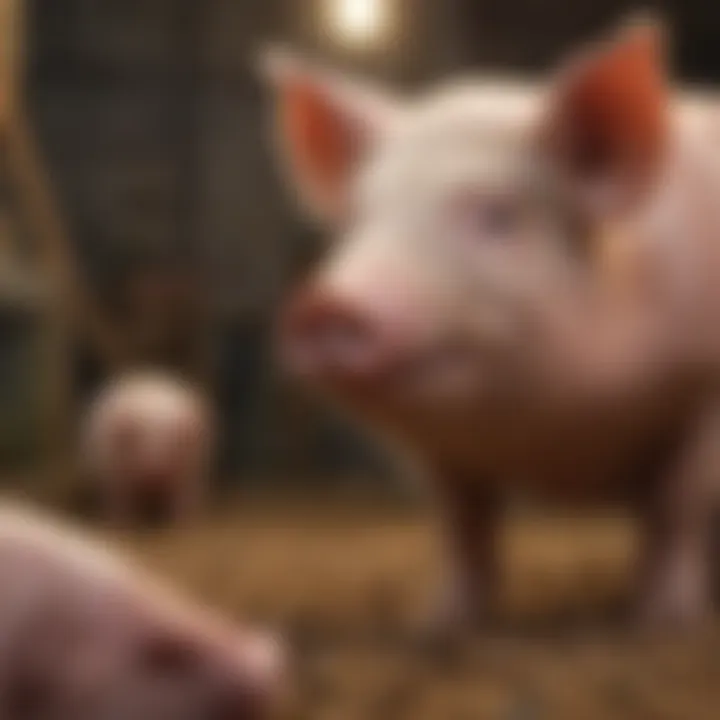 Social interactions among pigs