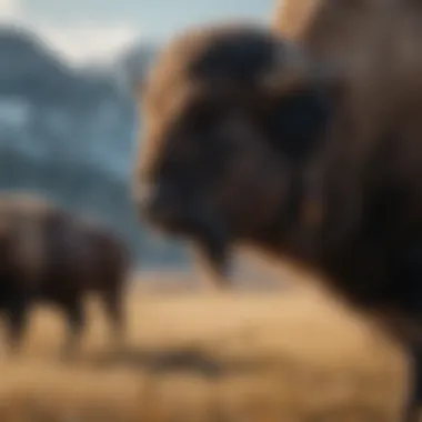 A representation of Indigenous culture with buffalo significance.