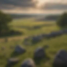 Panoramic view of the Gettysburg battlefield showcasing terrain features