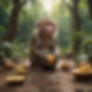 A visual representation of the various habitats of monkey species