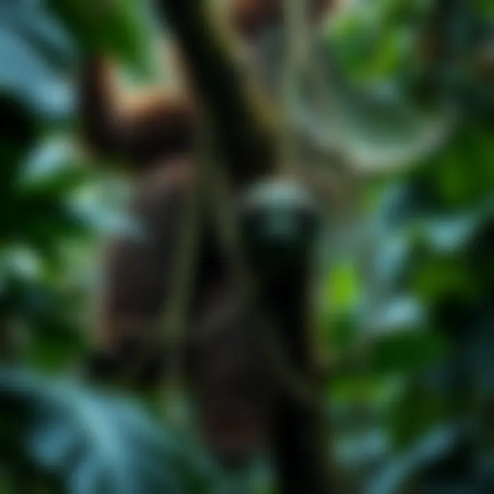 A thriving ecosystem showcasing interconnected life
