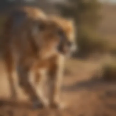 Cheetah in motion illustrating agility and speed in the wild