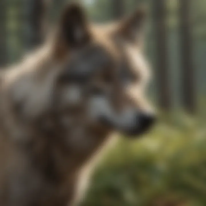 The ecological impact of wolves in their habitat.