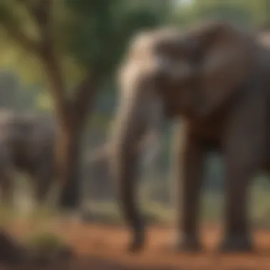 Conservation efforts to protect elephant habitats