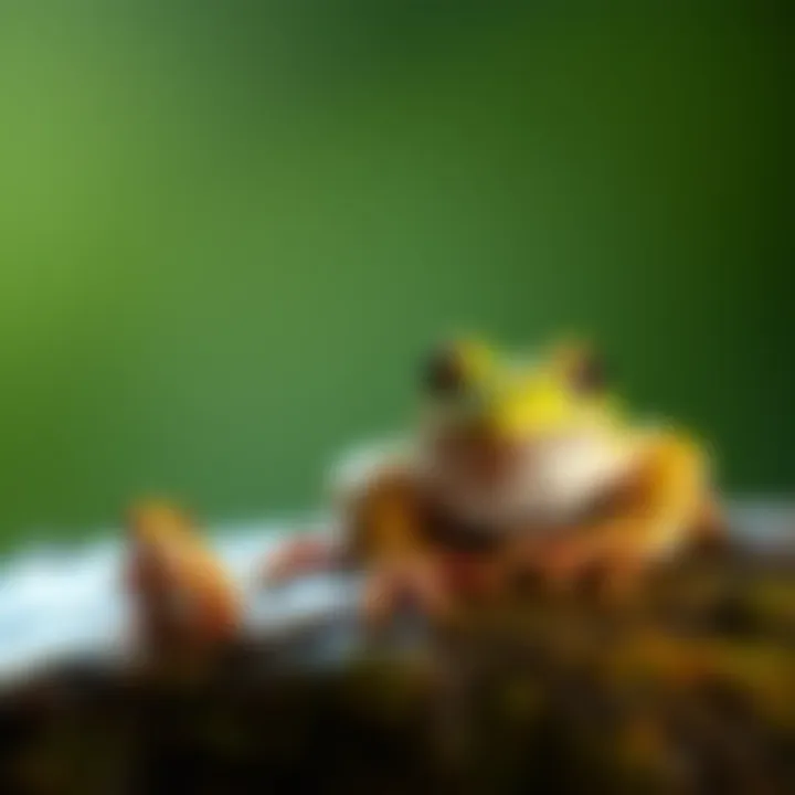 Frog life cycle stages illustrated