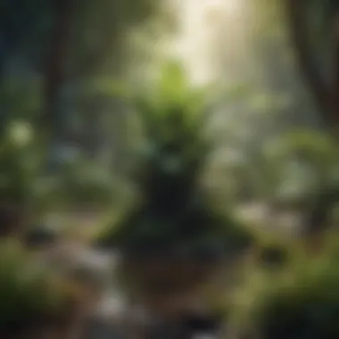 An illustration of a plant ecosystem showcasing various killer plants and their habitats.