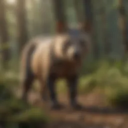 A diverse array of mammals in their natural habitats